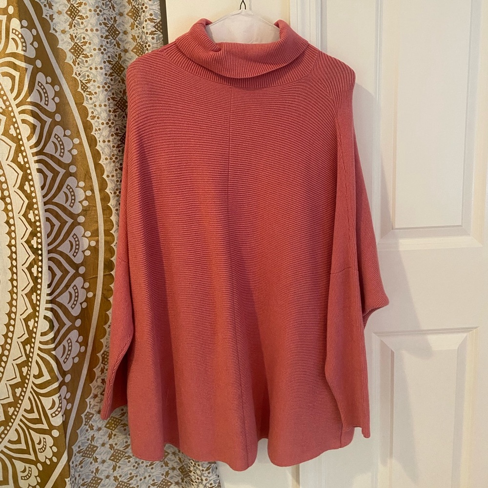 Pink turtleneck sweater size small